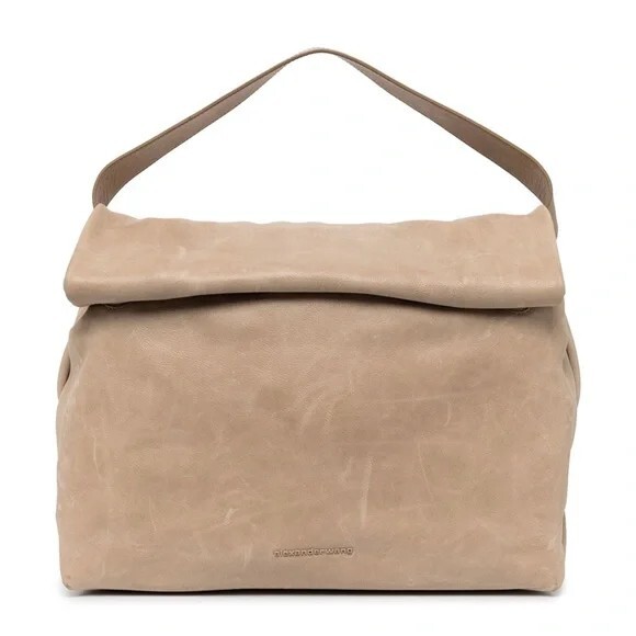 NWT Alexander Wang Large Leather Lunch Bag Clutch Shoulder Handbag