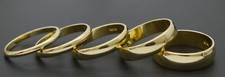 10K Solid Yellow Gold Plain Weddings Band Ring Comfort Fit 2mm - 6mm Size 4 - 13