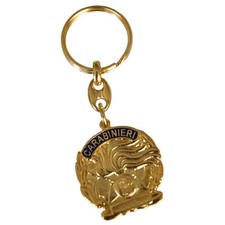 PORTACHIAVI CARABINIERI  METALLO FIAMMA E ALLORO