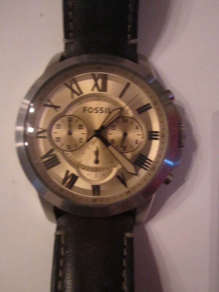 MEN'S FOSSIL WATCH LARGE CASE 111606 QUARTZ BBA-26
