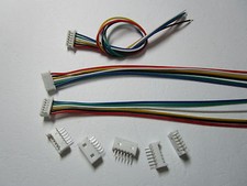 40 sets 1.25mm 6 Pin Male  Female Polarized Connector with 28AWG 5.9inch Leads