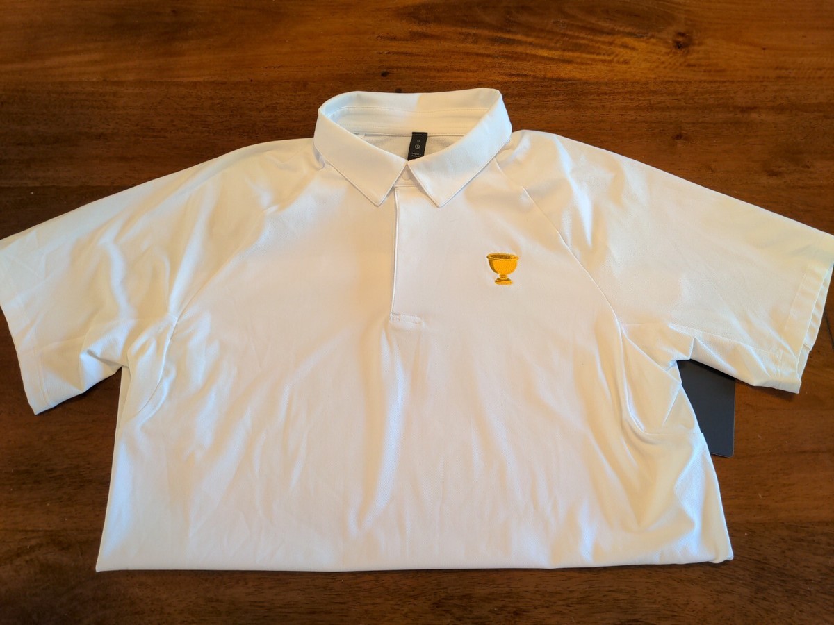 Lululemon President's Cup Men's Medium Golf Shirt - White - New