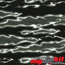 Hydrographic Film Hydro Dipping Water Transfer Print Film LL-1307 Black Flames