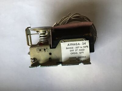 Jonson Controls Thermostatic Switch A19AGA-24