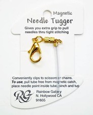 NEEDLE TUGGER TOOL Gives Extra Grip to Pull  for Needlepoint, Quilting, Sewing