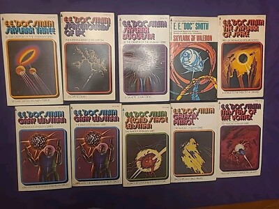 E.E.  Doc  Smith Lot of 10 Science Fiction - Lensman & Skylark