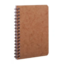 Clairefontaine Wirebound Basics Ruled Notebook in Tan - 8.25 x 11.75 NEW