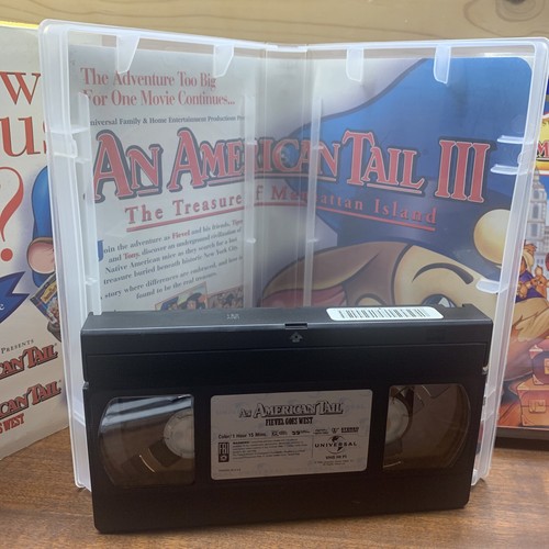 AN AMERICAN TAIL & FIEVEL GOES WEST~Digitally Restored Box Set of 2 VHS Tapes!! - Picture 5 of 5