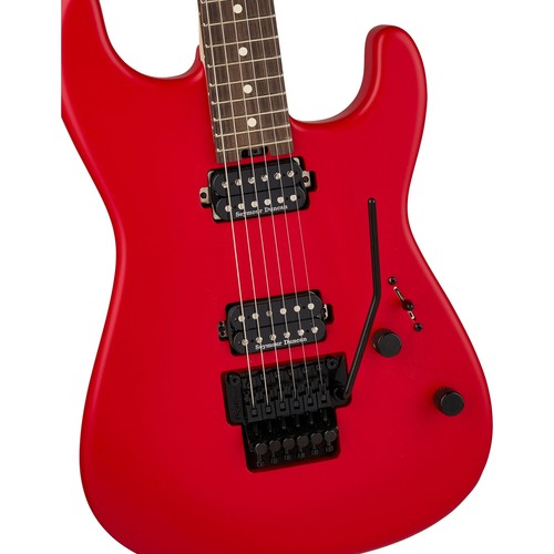 Charvel Pro-Mod San Dimas Style 1 HH FR RW Guitar, Rosewood, Satin Ferrari Red - Picture 4 of 6