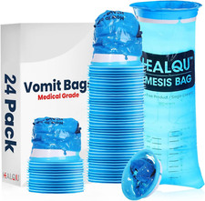 Hospital Vomit Bags - 24 Pack 1000Ml Car Throw up Bag - for Airsick Travel  Mot