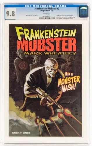 9,8 CGC Frankenstein Mobster #2 portada A Mark Wheatley Image 2004 🔥