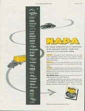 1951 NAPA National Automotive Parts Association Seal Truck Car Print Ad SP8