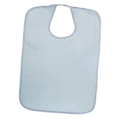 Erwachsene Disability Mealtime Bib Tuch Schutz Schürze wasserdicht hellblau