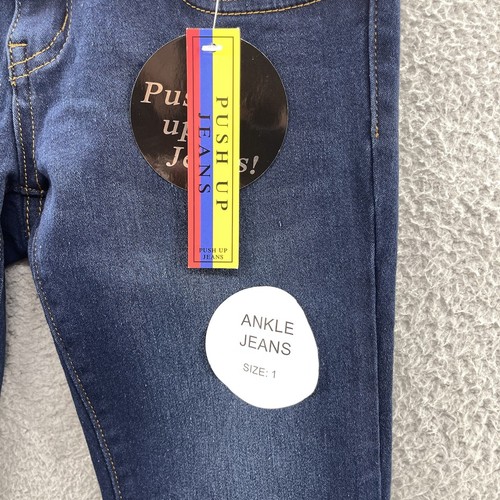 Bella Jeans Juniors Size 1 Blue Denim Push Up Ankle Jeans Juniors Size 1 - Picture 9 of 11