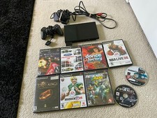PlayStation 2 Slim Bundle Controller Memory Card 9 Games Component Cables