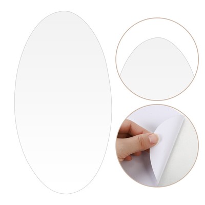 2pcs Dressing Spiegel Oval Spiegel Aufkleber Acryl Wand Abziehbilder
