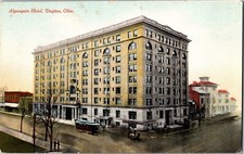 Algonquin Hotel, Dayton Ohio Vintage Postcard Y11