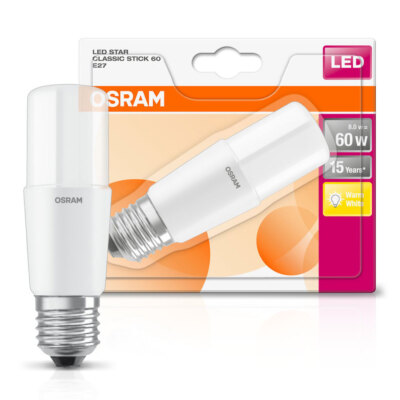 Osram Star Classic Stick LED Beam Angle Lamp Warm White E27 7 W 