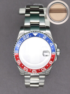 Luxus Herren 40mm Taucheruhr Gehäuse Oyster band Saphirglas Für NH35 2824Uhrwerk