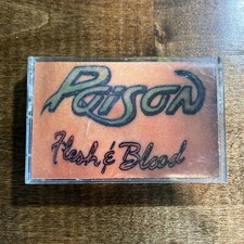 POISON FLESH  BLOOD CASSETTE TAPE 1990 TESTED AND WORKS 