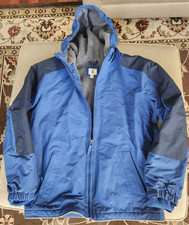 Lands End Kids Insulated Winter Coat, Dark Blue/Black Size XL 18-20 Soft Lining