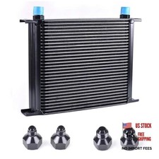30 Row AN10-10AN Stacked Plate With 6AN 8AN Adapter 30 Row-BK Oil Cooler
