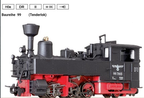 Liliput L141483 Tenderlokomotive BR 99 7842 DR Epoche II 1:87 H0e in OVP | Zustand: Gebraucht