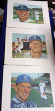 3 BROOKYLN DODGERS PRINTS