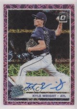 2019 Panini Donruss Optic Pink Velocity Prizm Kyle Wright #RRS-KW Auto 0v2