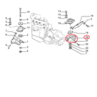 Halterung Federung Motor Fiat Panda - Lancia Y10 Original 7702746