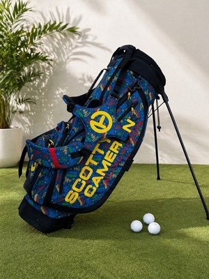 Scotty Cameron ミルドパター ゴルフバッグ Scotty Cameron Peace Surfer Pathfinder Blue Stand Golf Bag Divider