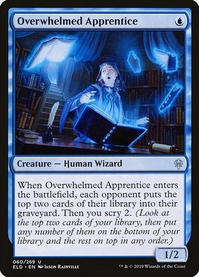 [MTG] Overwhelmed Apprentice (060) (ELD) LP-HP