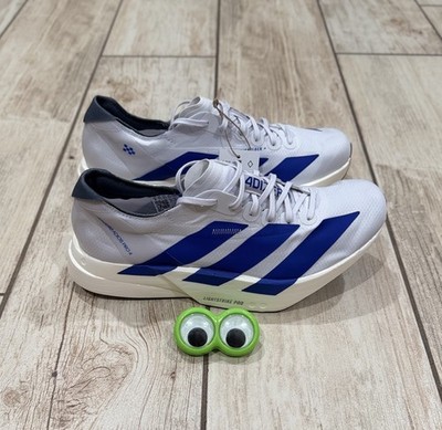 Adidas Original Adios Pro 4 Dash Grey Lucid Blue NEW Shoes Men s Size 8