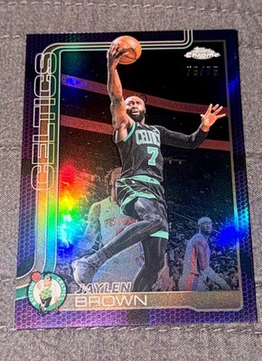 2025-26 Topps Chrome Update - Jaylen Brown Purple Basketball Refractor /75 #9
