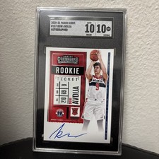 Deni Avdija 2020-21 Panini Contenders Rookie Ticket RC Auto SGC 10/10 Gem Mint