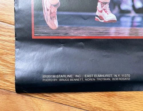 Chicago Bulls 1991 NBA World Champs Starline poster with Michael Jordan image 5