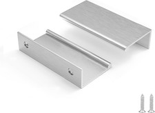 Drawer Handles Brushed Nickel Cabinet Pulls 2-1/2 Inch 5 Pack, Finger Pulls for