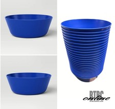 24 NEW IN BOX - 1036ml/33.5fl oz Cereal Bowl Cyan Royal Blue BPA-free Plastic