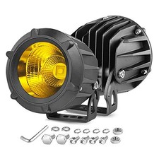 Led Driving Lights Nirider 2pcs 50w Cree Round 3.5 Inch Led Fog Lights Amber
