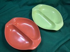 2 RUSSEL WRIGHT Residential NORTHERN BOSTON Melmac Melamine DIVIDED VEGTABLES