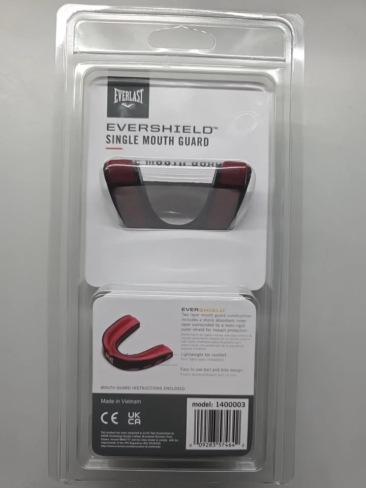 Everlast Evershield Single Mouth Guard 1400003 Duel Layer Technology, w/Case - Image 2 of 4