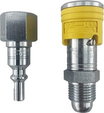 Welding Inert Couplers, Regulator to Hose, Safe Disconnect, Push Lock System