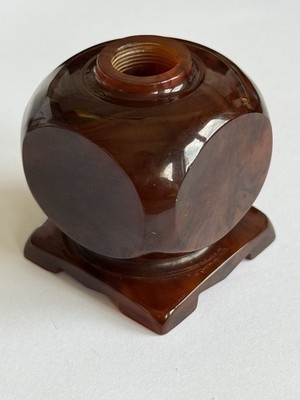 Antique Art Deco Catalin Eski with Veins Desk Accessory Faturan 62g ORIGINAL TES