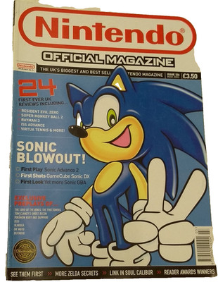Nintendo Official Magazine 126 2003 Sonic Resident Evil Zero Same Day Free Post