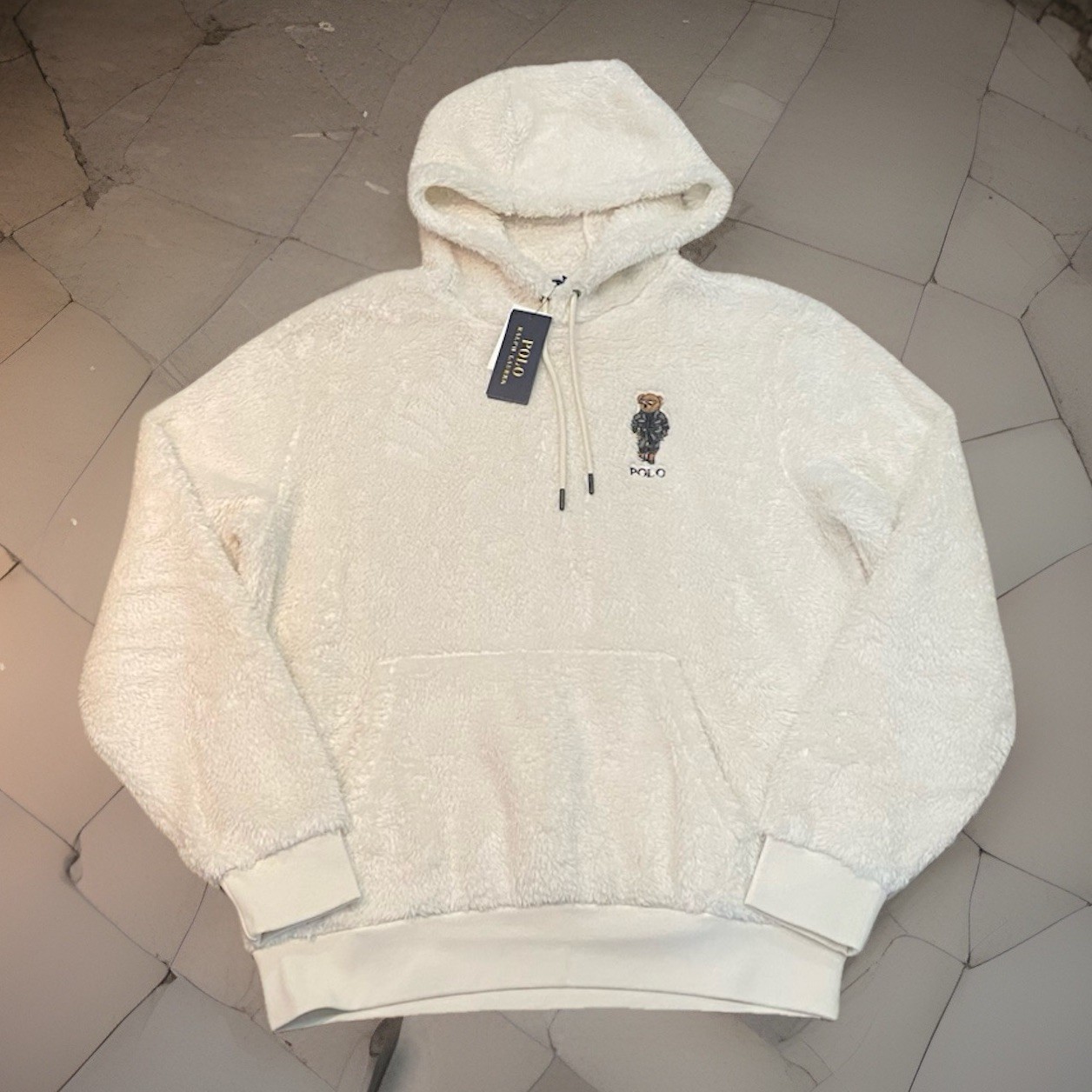 Polo Ralph Lauren Bear Pile Fleece Hoodie Sweatshirt Sweater New W/Tags Men’s M
