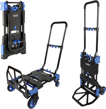 Move-It 2-In-1 Sack Truck, Folding Hand Truck Trolley, Platform Cart Dolly, Heav