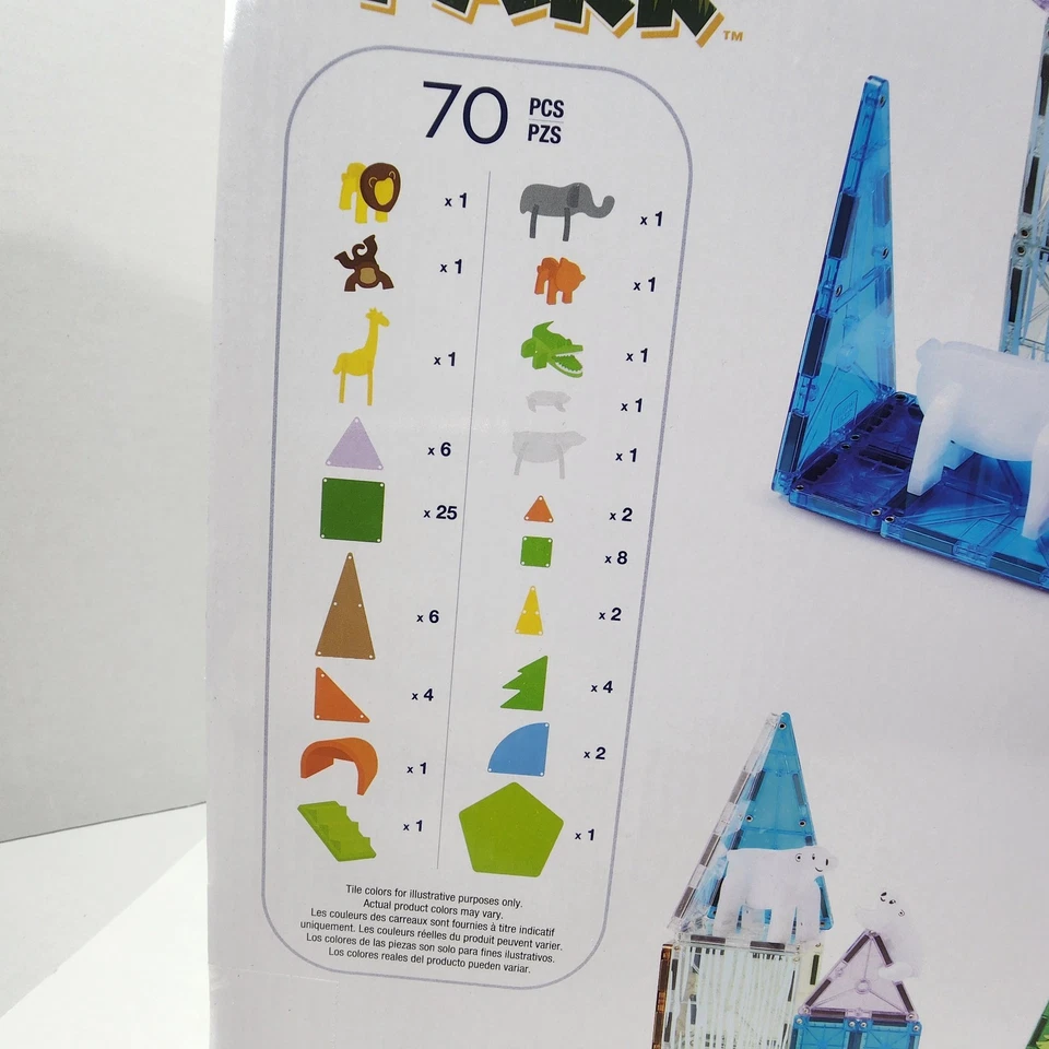 The Original Magni-Tiles Animal Park 70 Pieces Educational Learning New - Image 4 of 4