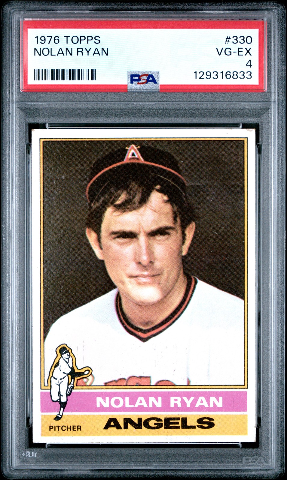 1976 TOPPS #330 NOLAN RYAN PSA 4