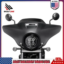 WOLFLINE Moto Headlight Fairing Windscreen Cover For Honda Rebel1100 2021-2025