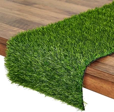 Artificial Grass Table Runner - 14X48 Inch - Green Faux Grass Decor for Weddings